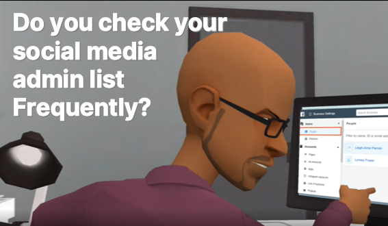 Do you check your social media admin list