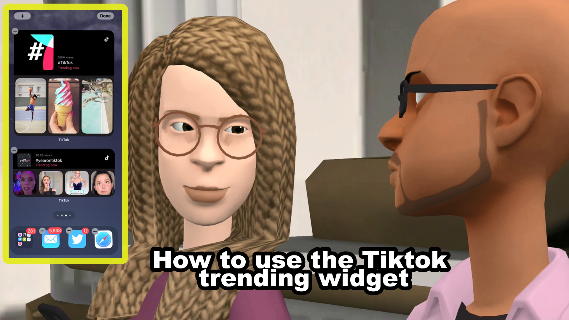 How to use the TikTok trending widget