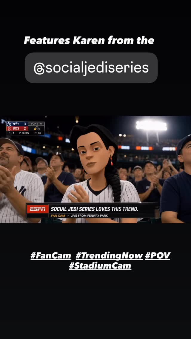 Karen wanted to try out this new trending meme style. #FanCam  #TrendingNow #POV  #StadiumCam